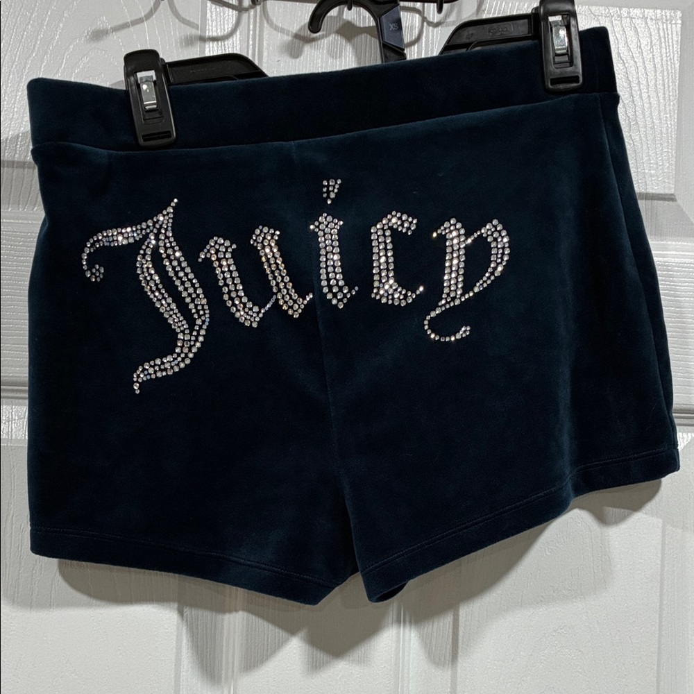 Juicy Couture Navy Velvet Shorts